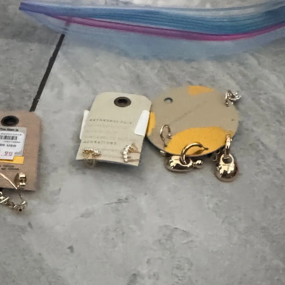 Gold earrings combo set - Picture 3 of 4